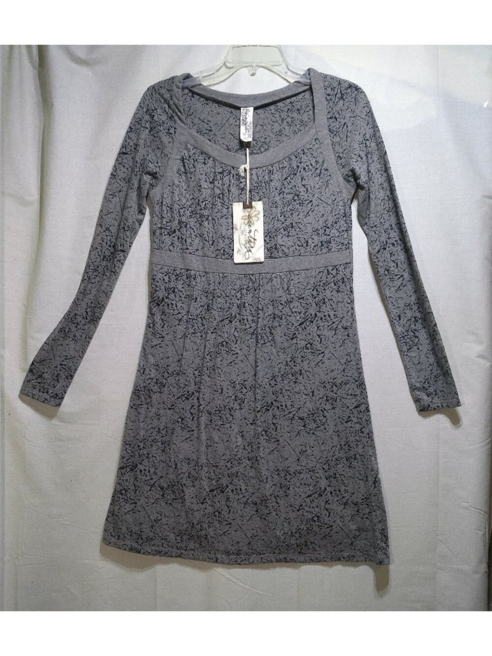 Aventura Amina Dress Gray/Black Small Knit NWT